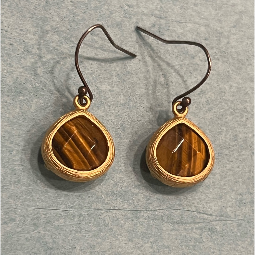 Tigers eye earrings